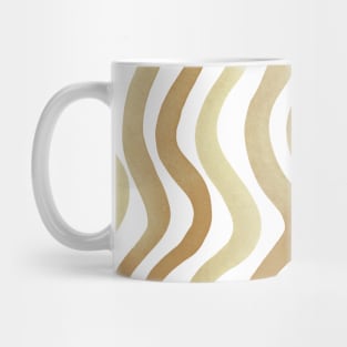 Wavy lines - sand Mug